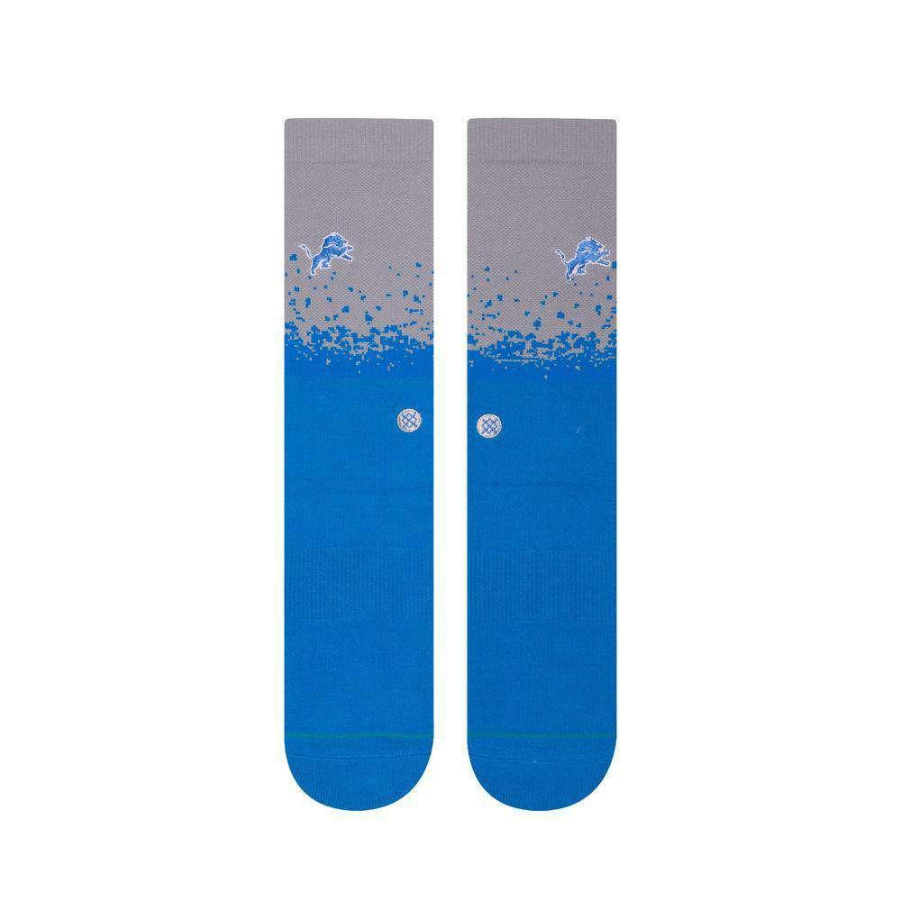 Stance Socks Large (9-12 US) Detroit Lions Stance NFL Fade Crew Socks - Grey