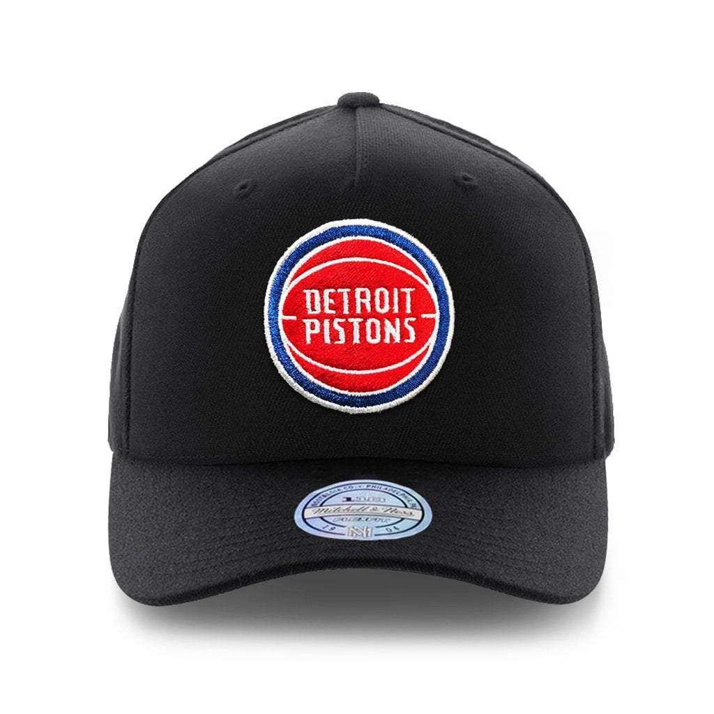 Mitchell And Ness Caps Detroit Pistons Mitchell & Ness NBA Logo 110 Snapback Hat - Black