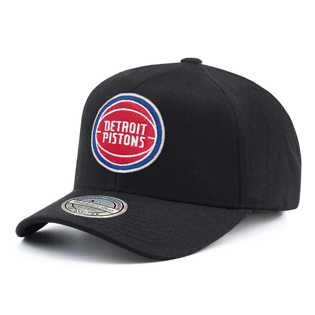 Mitchell And Ness Caps Detroit Pistons Mitchell & Ness NBA Logo 110 Snapback Hat - Black