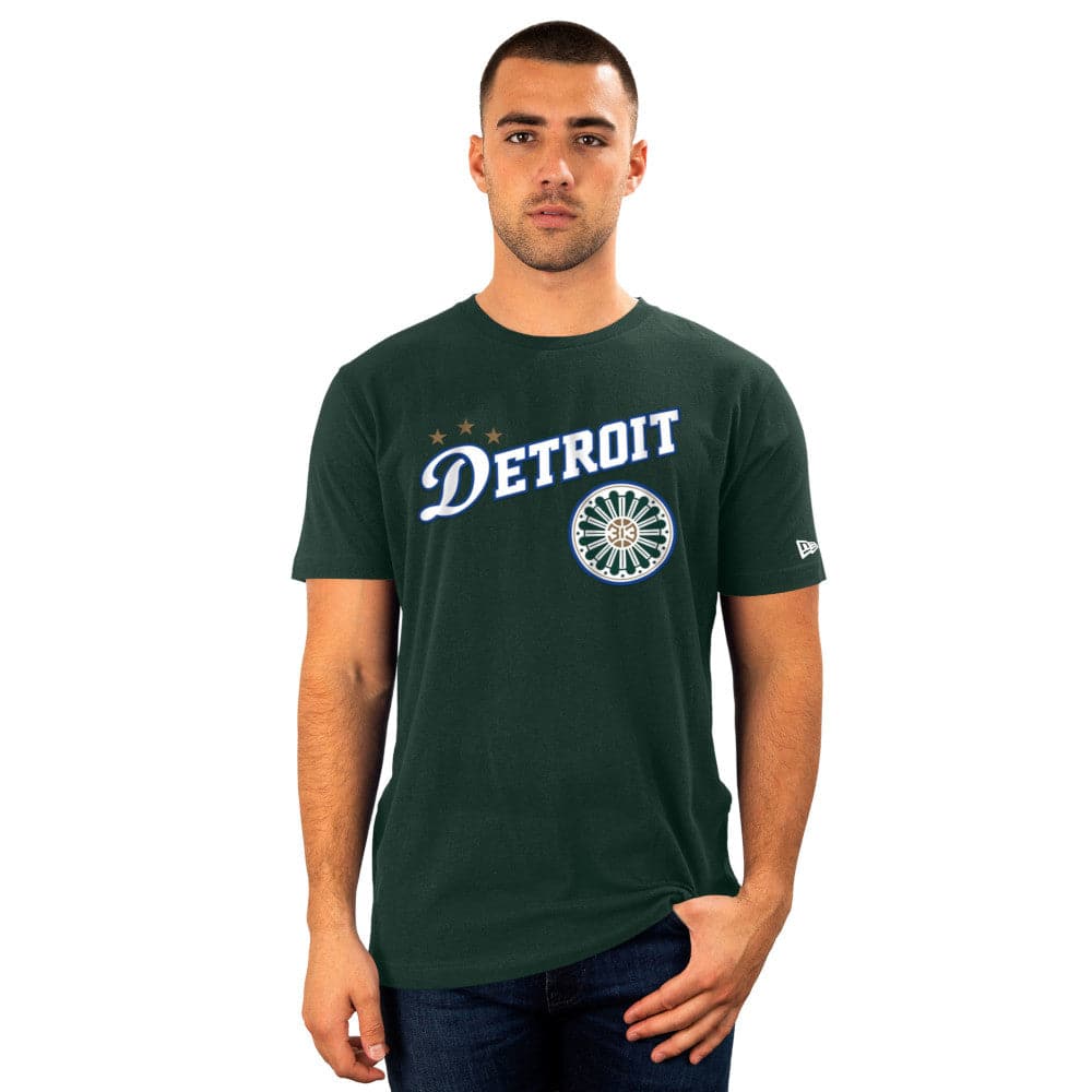 New Era T-Shirts Detroit Pistons New Era NBA 22-23 City Edition T-Shirt - Green
