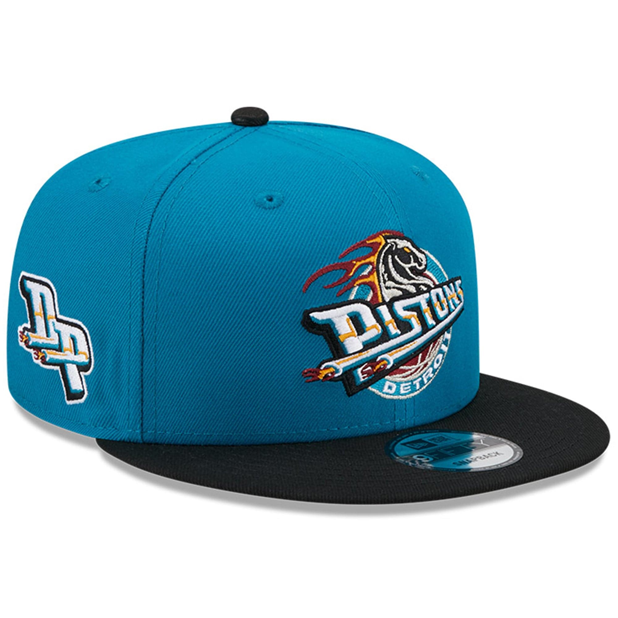 New Era Caps Detroit Pistons New Era NBA 22-23 Classic Edition 9FIFTY Snapback Hat -Teal