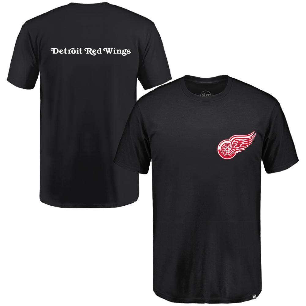 47 Brand T-Shirts Detroit Red Wings '47 NHL Backer T-Shirt - Black