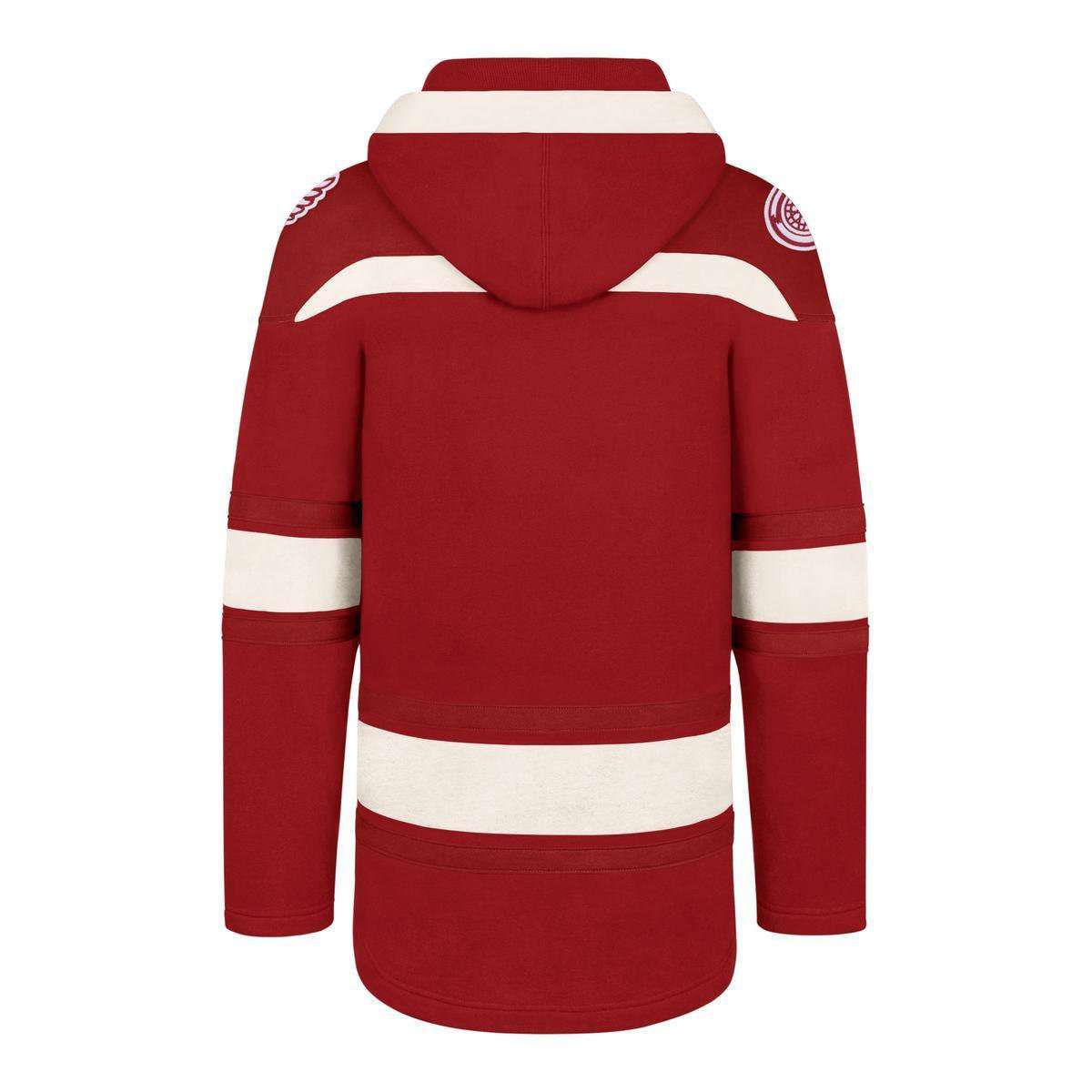 47 Brand Jumpers Detroit Red Wings '47 NHL Lacer Hoodie Jumper - Red