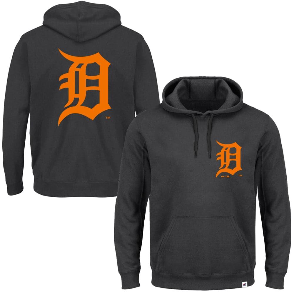 Majestic Athletic Jumpers Detroit Tigers Majestic MLB Duke Hoodie Jumper - Pirate Black