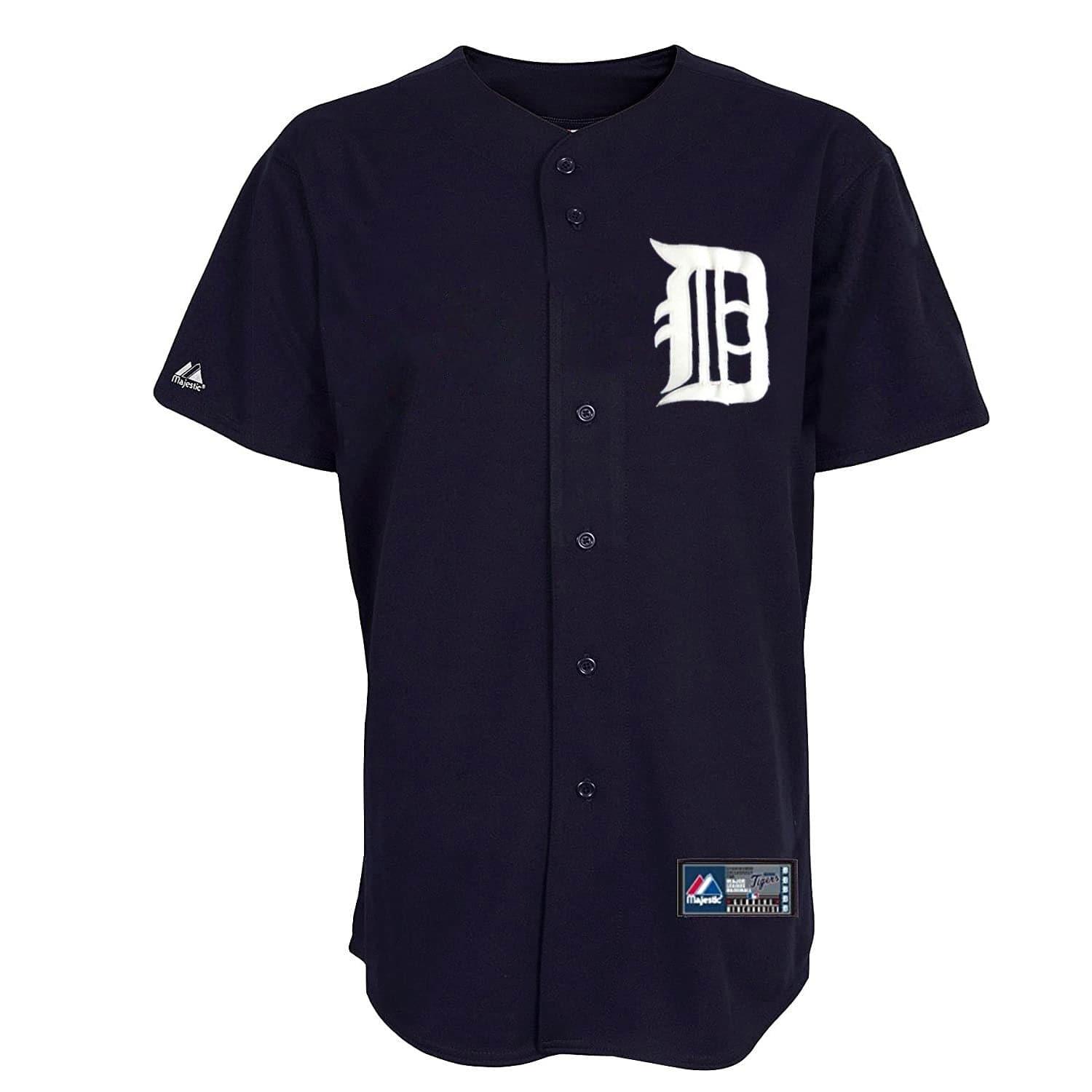 Majestic Athletic Jerseys Detroit Tigers Majestic MLB Fan Replica Jersey - Navy