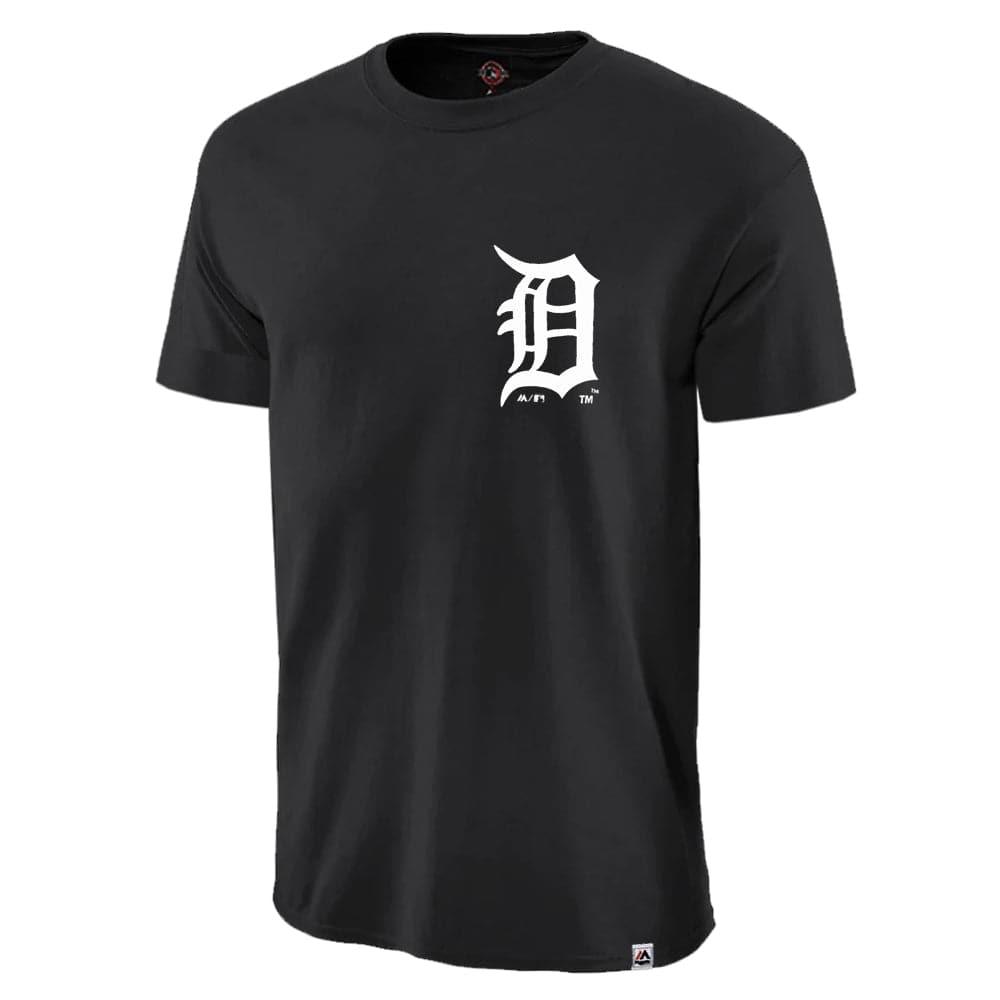 Majestic Athletic T-Shirts Detroit Tigers Majestic MLB Jeaner T-Shirt - Black