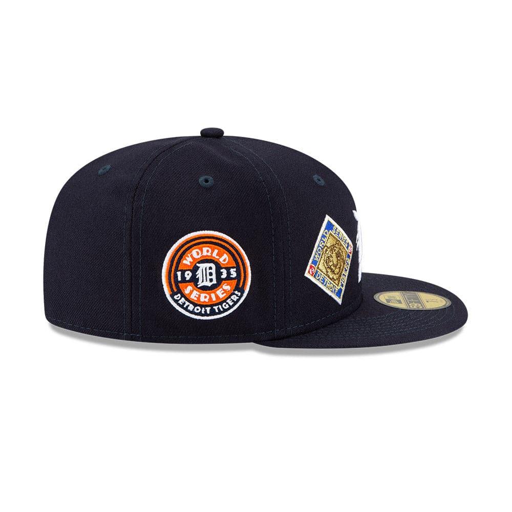 New Era Caps Detroit Tigers New Era MLB Champions Patch 59FIFTY Fitted Hat - Navy