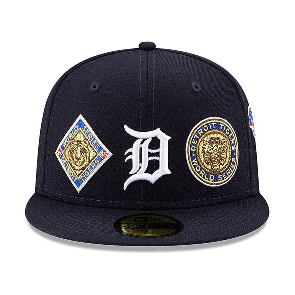 New Era Caps Detroit Tigers New Era MLB Champions Patch 59FIFTY Fitted Hat - Navy