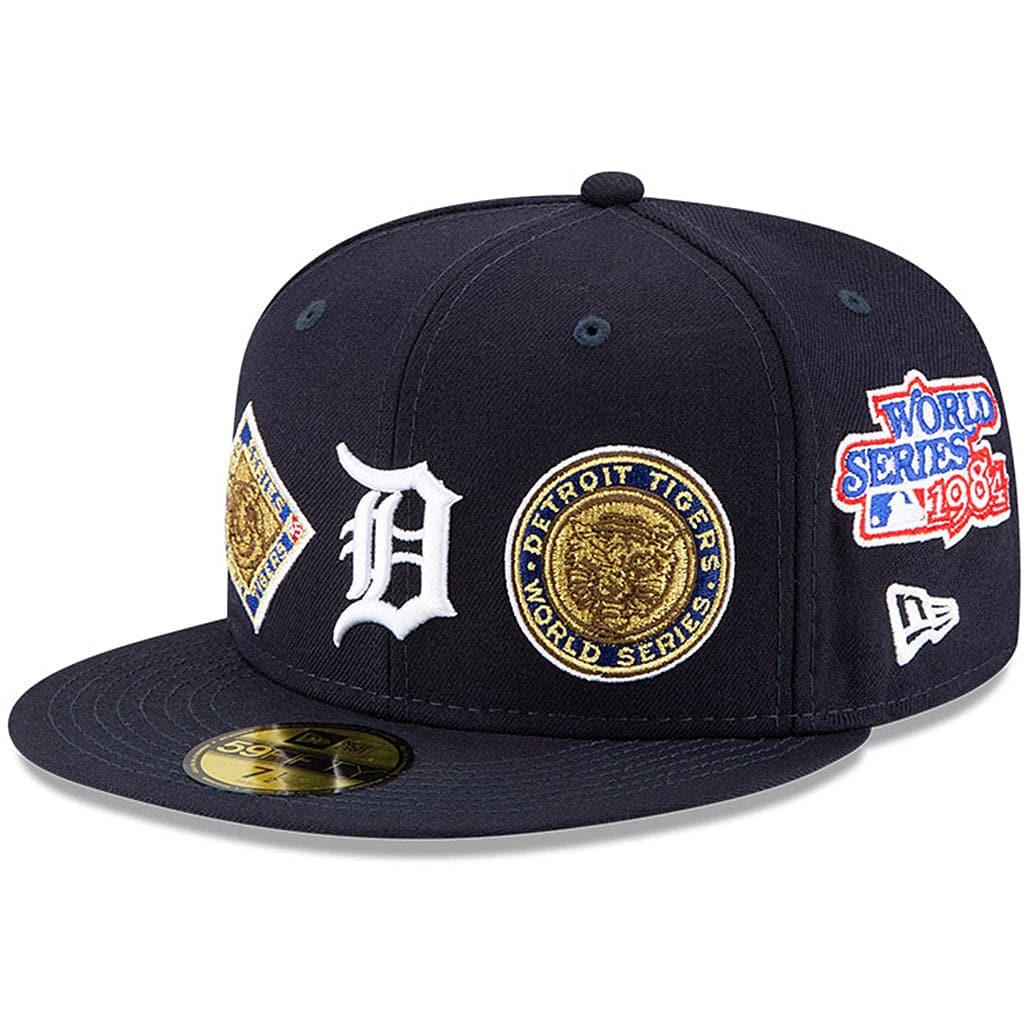 New Era Caps Detroit Tigers New Era MLB Champions Patch 59FIFTY Fitted Hat - Navy