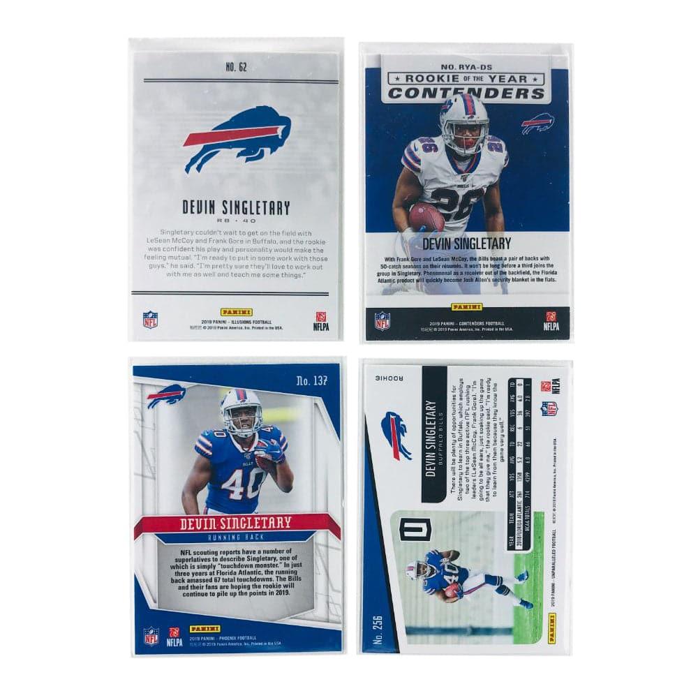 Panini Cards Devin Singletary Buffalo Bills Panini NFL 4 Premium Rookie Card Set
