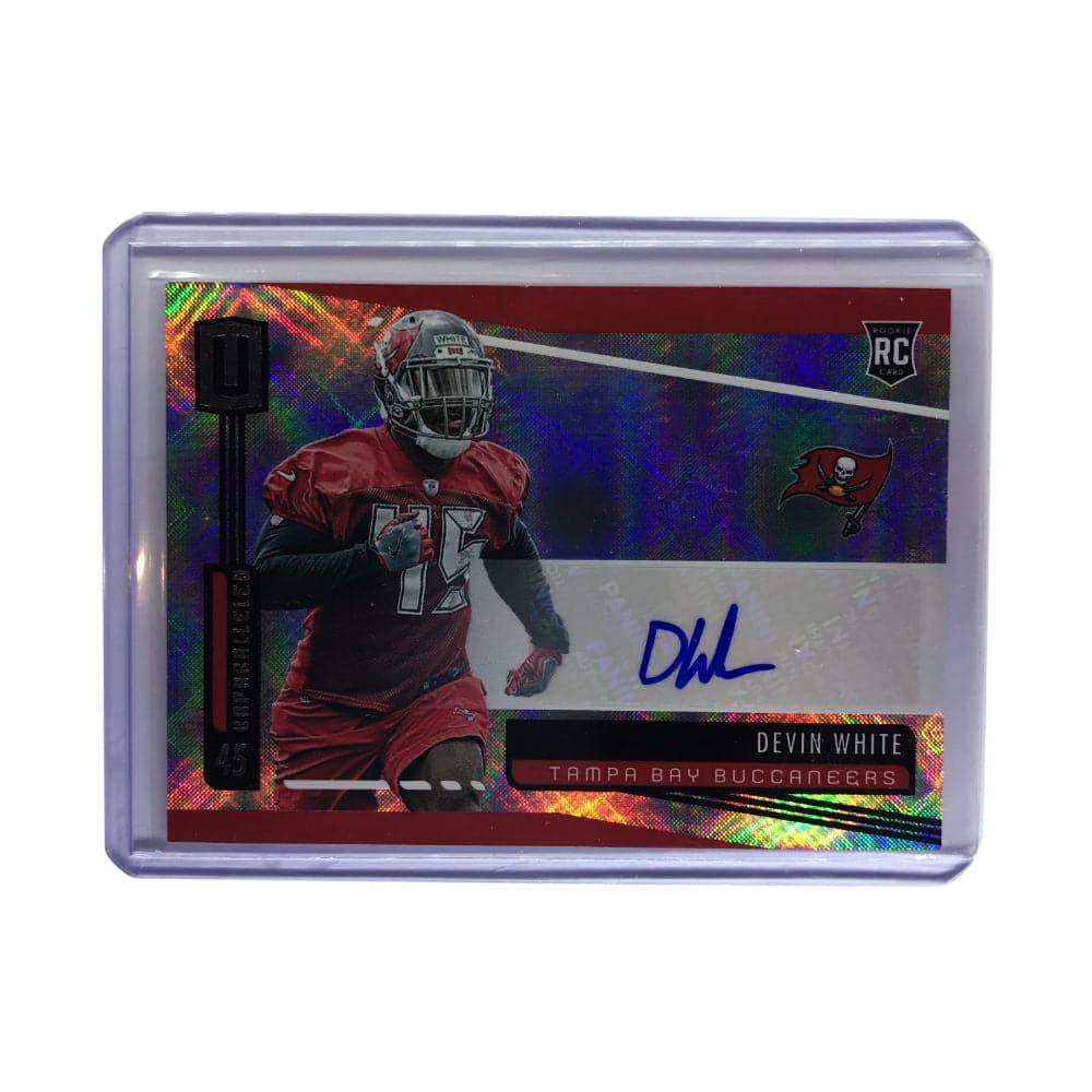 Panini Cards Devin White Tampa Bay Buccaneers 2019 Panini Unparalleled NFL Rookie Auto Card