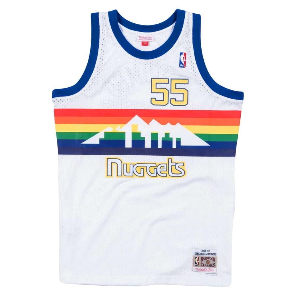 Mitchell And Ness Jerseys Dikembe Mutombo Denver Nuggets Mitchell & Ness NBA 96-97 Swingman Jersey - White