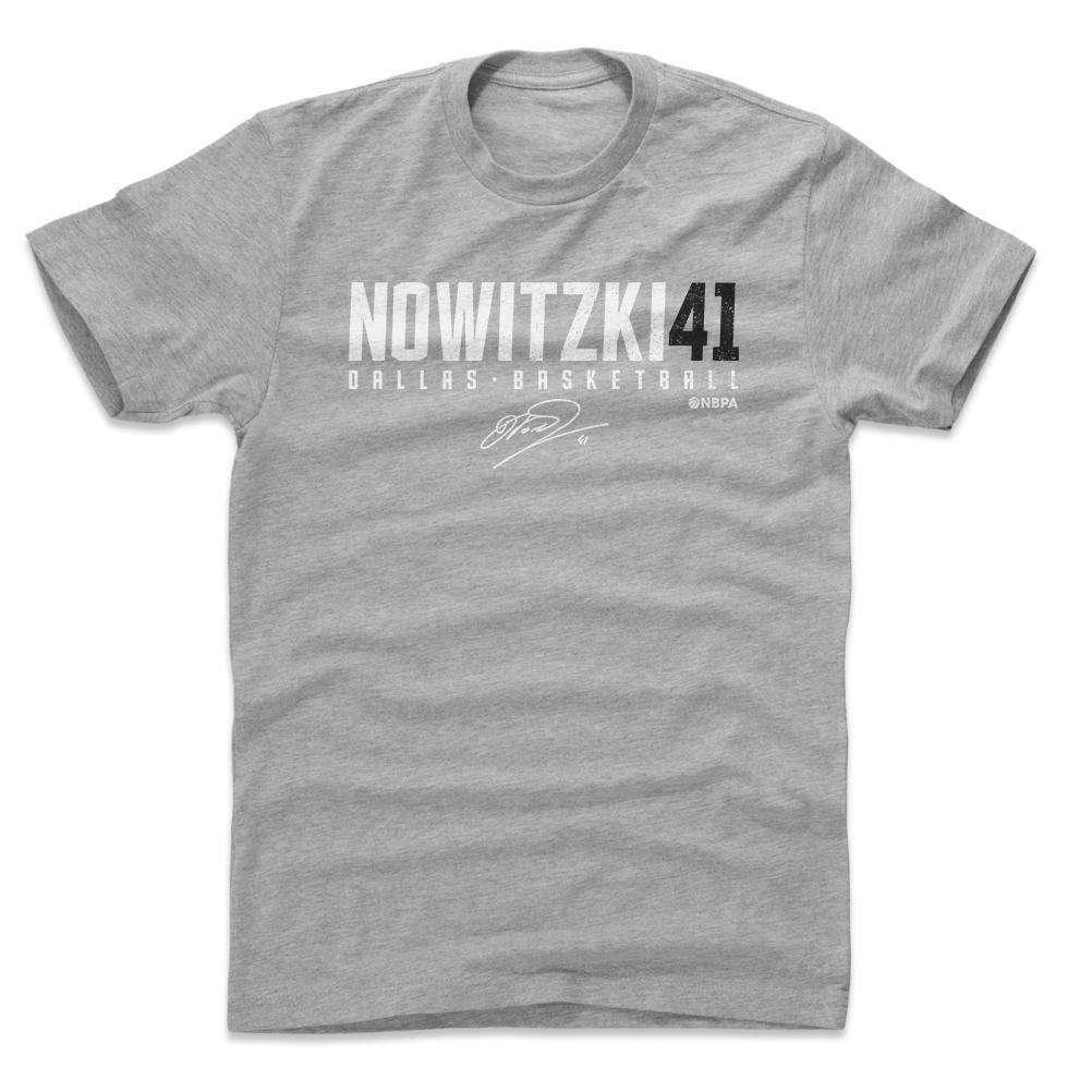 500 Level T-Shirts Dirk Nowitzki Dallas Mavericks 500 Level NBA Nowitzki41 T-Shirt - Gray