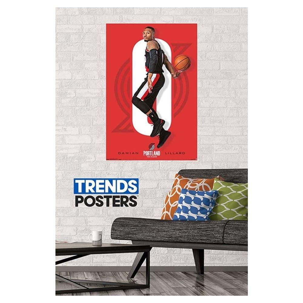 Damian Lillard Portland Trail Blazers Trends NBA 57 x 86cm Poster