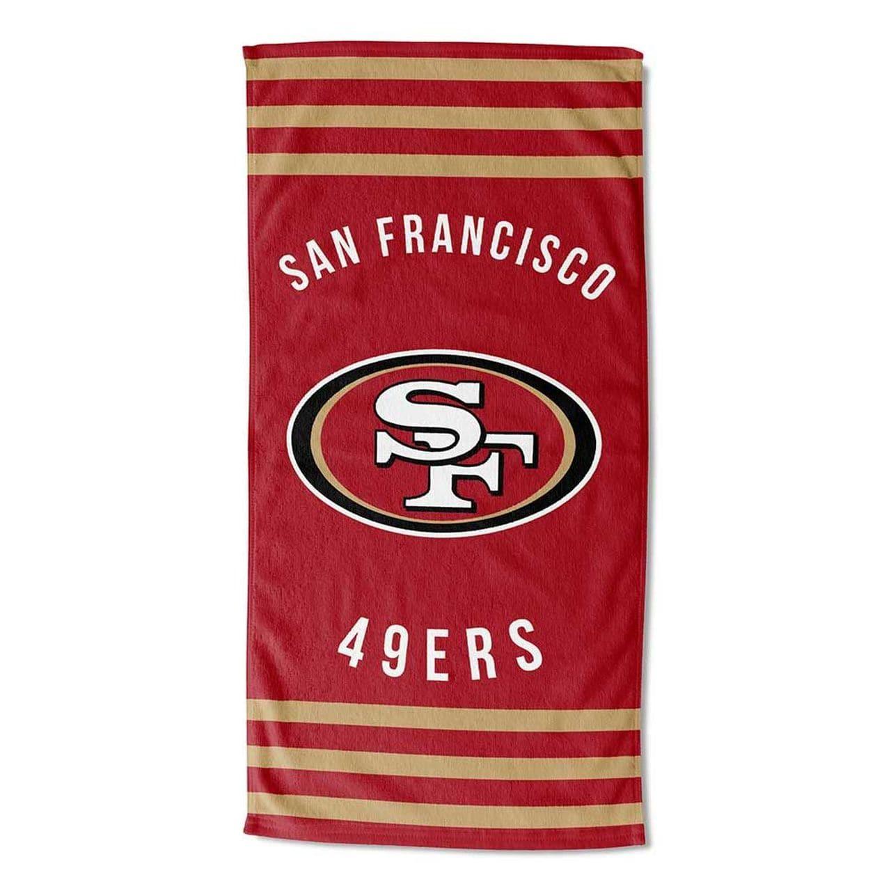 San Francisco 49ers Northwest NFL 30" x 60" Stripes Beach Towel - Red