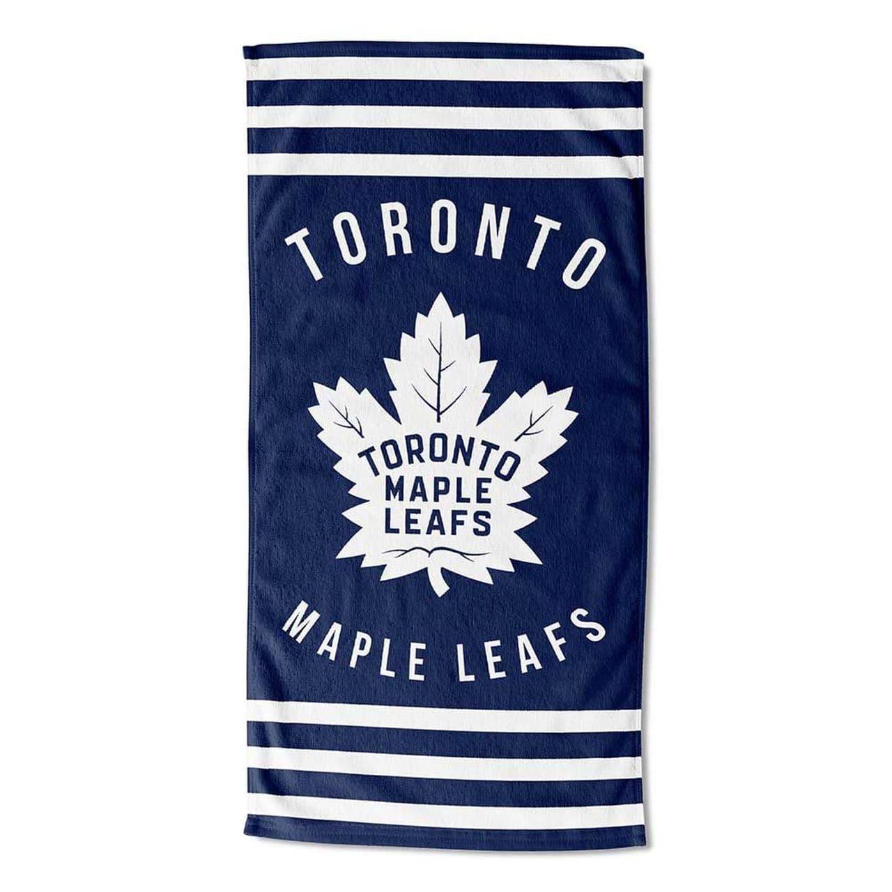 Toronto Maples Leafs Northwest NHL 30" x 60" Stripes Beach Towel - Navy