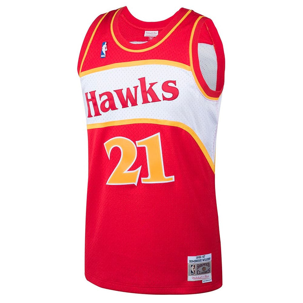 Mitchell And Ness Jerseys Dominique Wilkins Atlanta Hawks Mitchell & Ness NBA Swingman Jersey 86-87 - Red