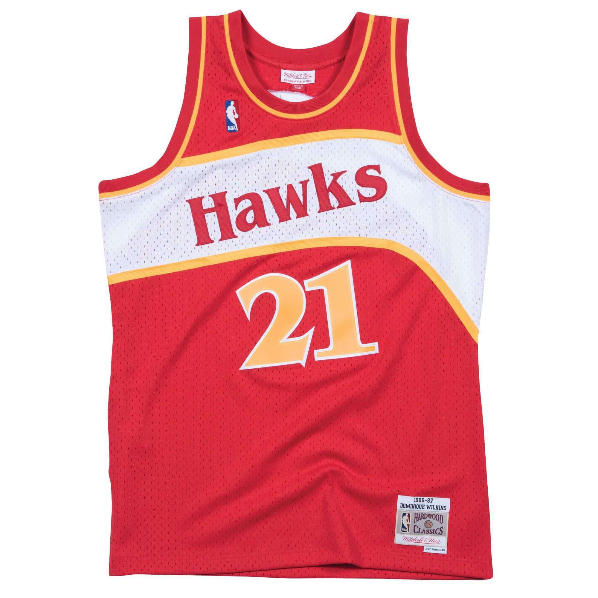 Mitchell And Ness Jerseys Dominique Wilkins Atlanta Hawks Mitchell & Ness NBA Swingman Jersey - Red