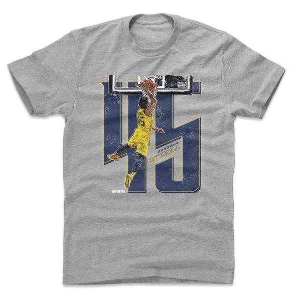 500 Level T-Shirts Donovan Mitchell Utah Jazz 500 Level NBA Number T-Shirt -Heather Grey
