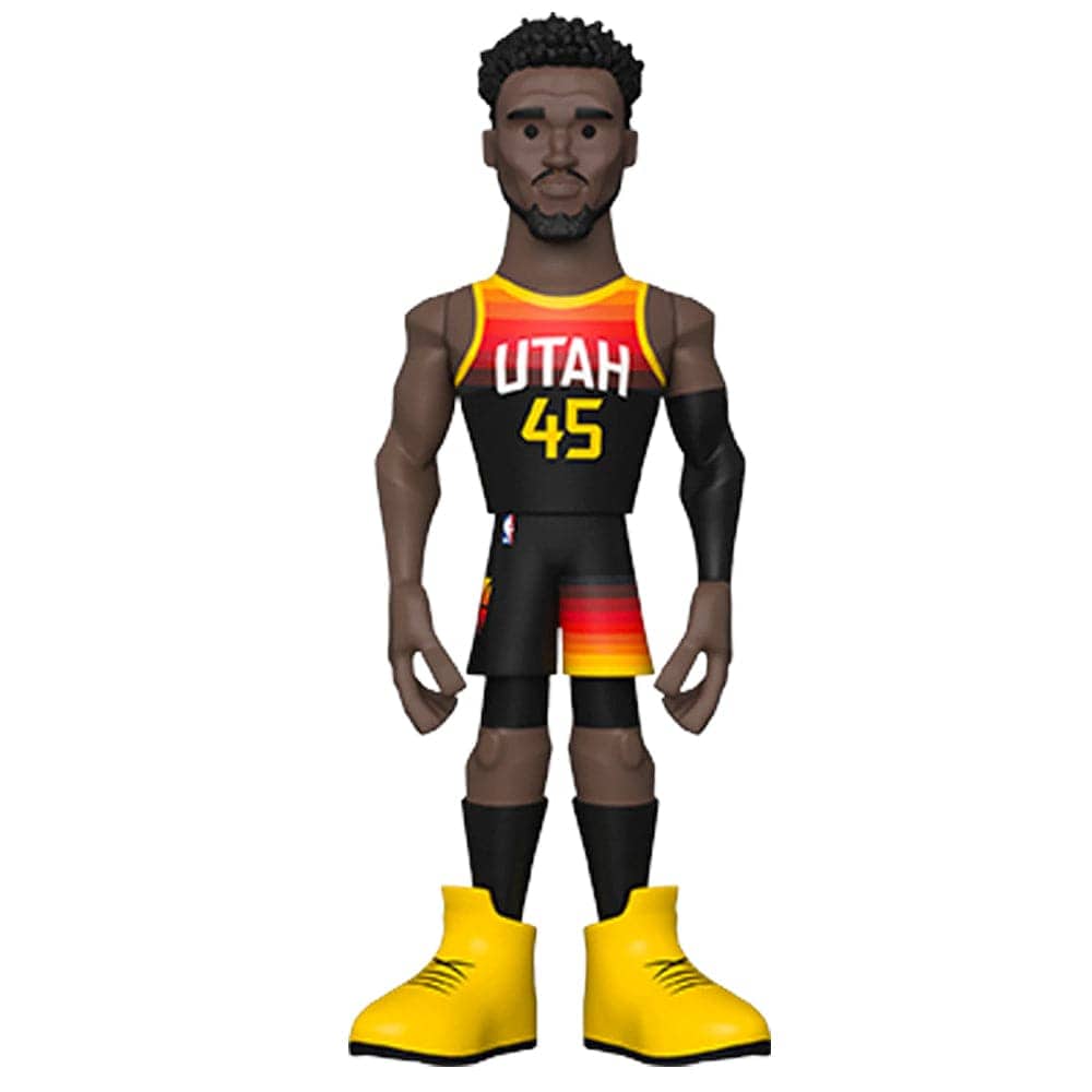 Funko Figures Donovan Mitchell Utah Jazz Funko NBA 5" Home Vinyl Gold Figure - Yellow