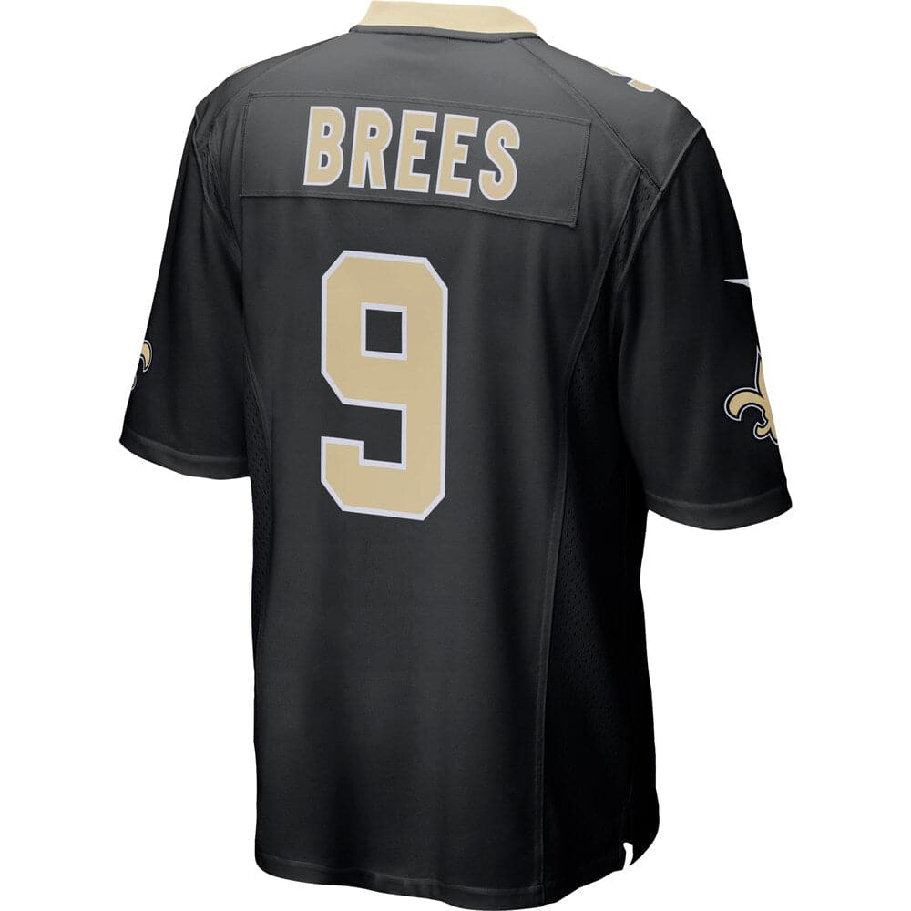 Nike Jerseys Drew Brees New Orleans Saints Nike NFL Game Jersey - Black