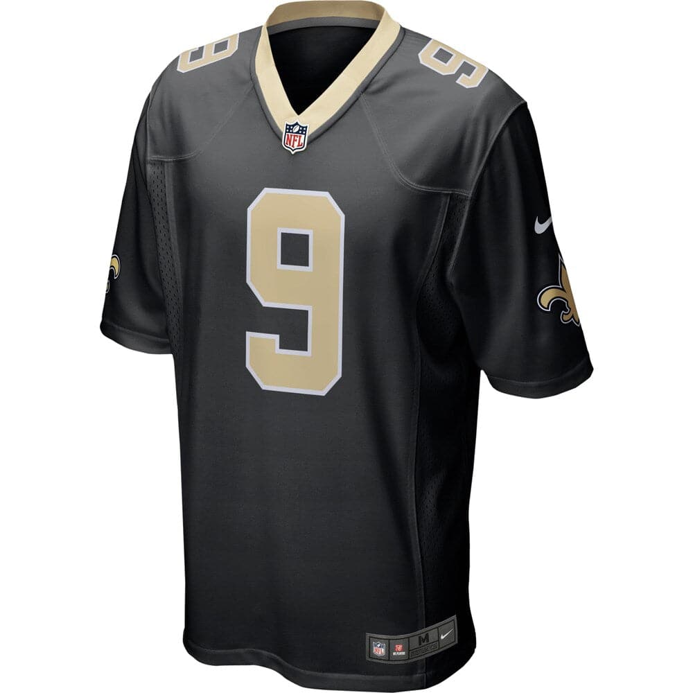 Nike Jerseys Drew Brees New Orleans Saints Nike NFL Game Jersey - Black
