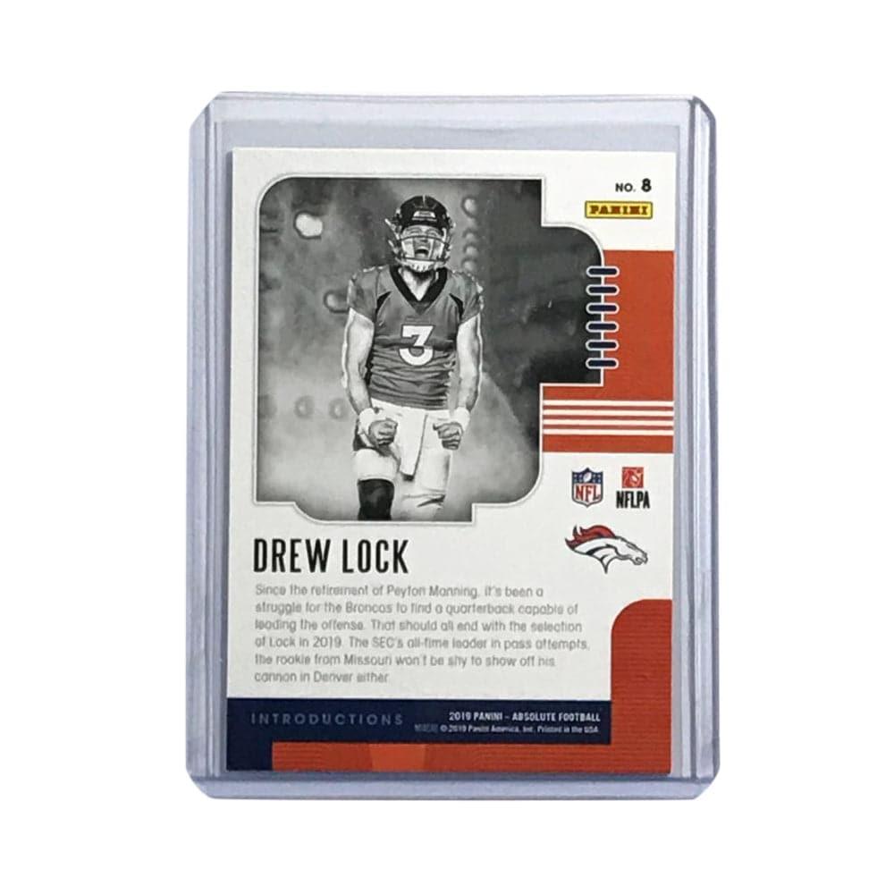 Panini Cards Drew Lock 2019 Panini Absolute NFL Introductions Rookie Insert Card
