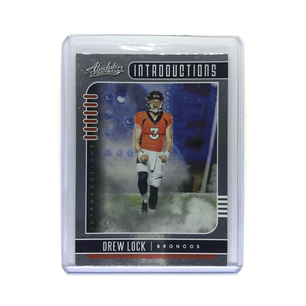 Panini Cards Drew Lock Denver Broncos 2019 Panini Absolute NFL Introductions Card