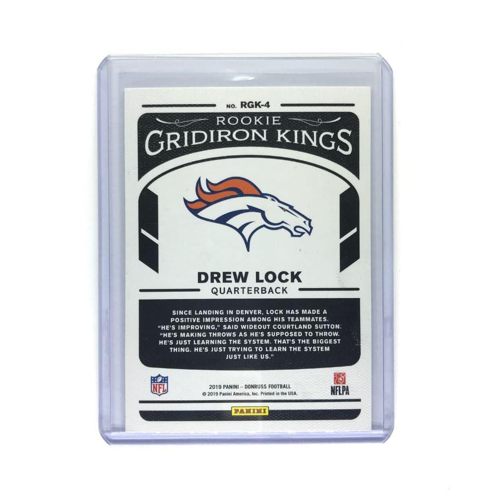 Panini Cards Drew Lock Denver Broncos 2019 Panini Donruss NFL Gridiron Kings Rookie Card