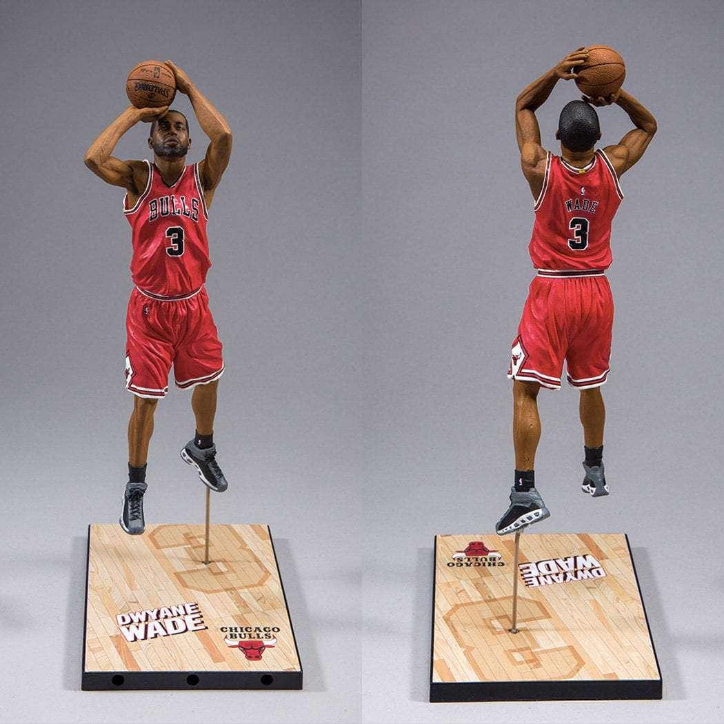 McFarlane Toys Figures Dwyane Wade Chicago Bulls McFarlane NBA Series 30 7" Figure - Red