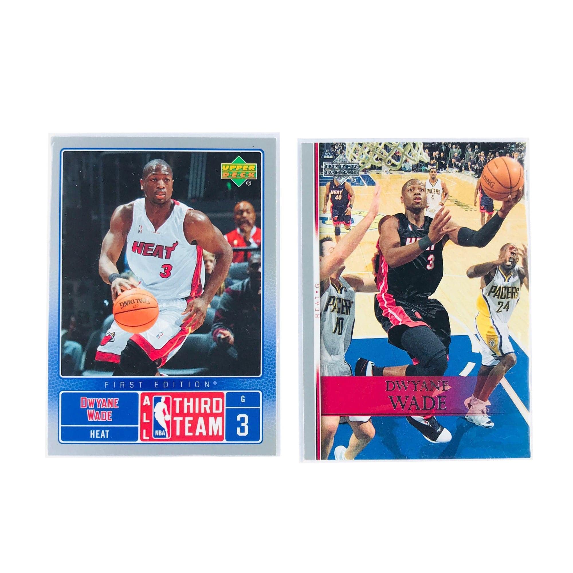 Upper Deck Cards Dwyane Wade Miami Heat 2007-08 Upper Deck NBA 2 Card Set