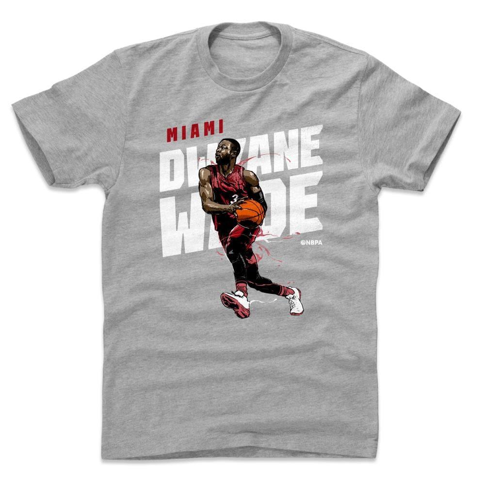 500 Level T-Shirts Dwyane Wade Miami Heat 500 Level NBA Drive T-Shirt - Grey