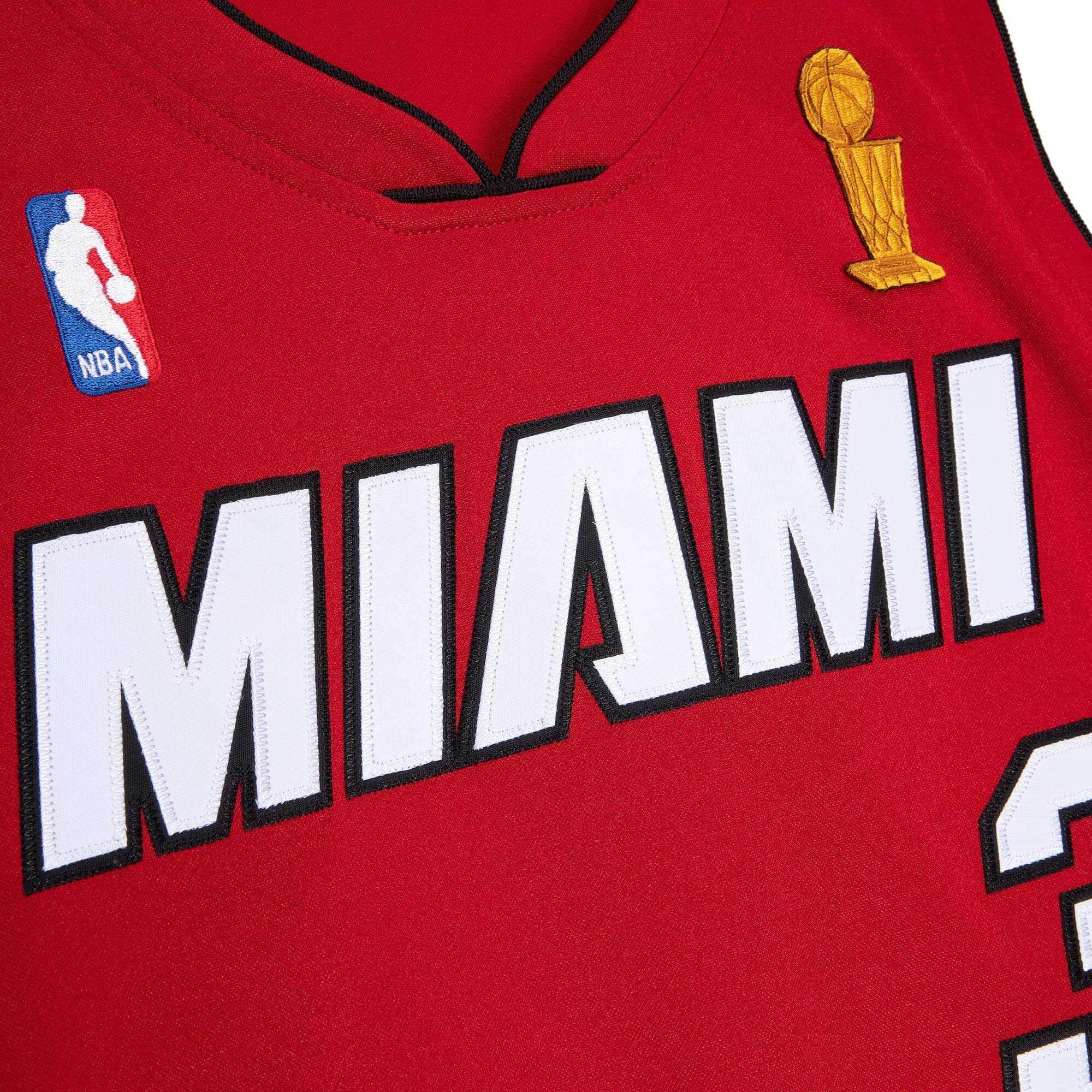Mitchell And Ness Jerseys Dwyane Wade Miami Heat Mitchell & Ness NBA 05-06 Authentic Jersey - Red