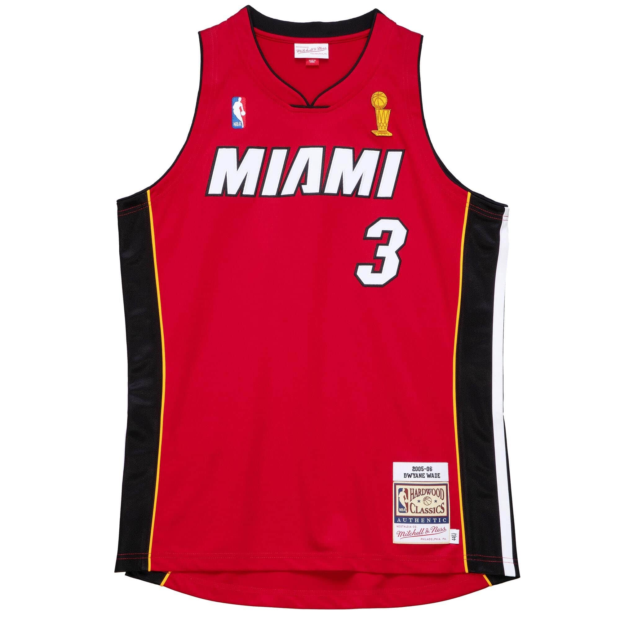 Mitchell And Ness Jerseys Dwyane Wade Miami Heat Mitchell & Ness NBA 05-06 Authentic Jersey - Red
