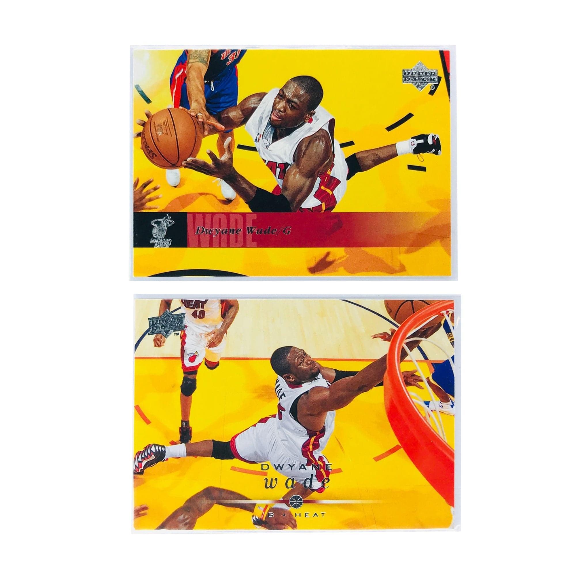Upper Deck Cards Dwyane Wade Miami Heat Upper Deck NBA 2 Base Card Set