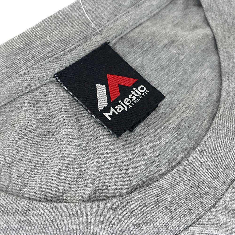 New York Yankees Majestic MLB Road Wordmark T-Shirt - Grey