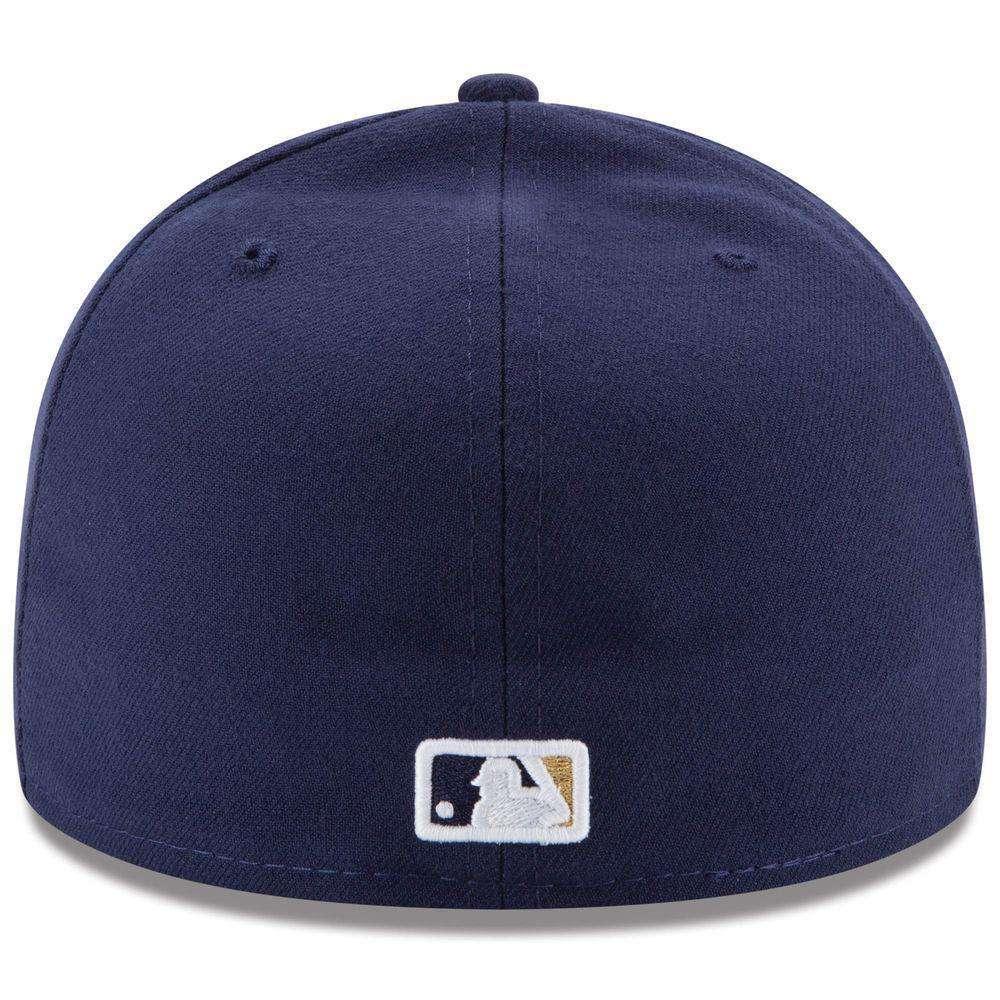 Milwaukee Brewers New Era MLB AC On-Field 59FIFTY Fitted Hat - Navy
