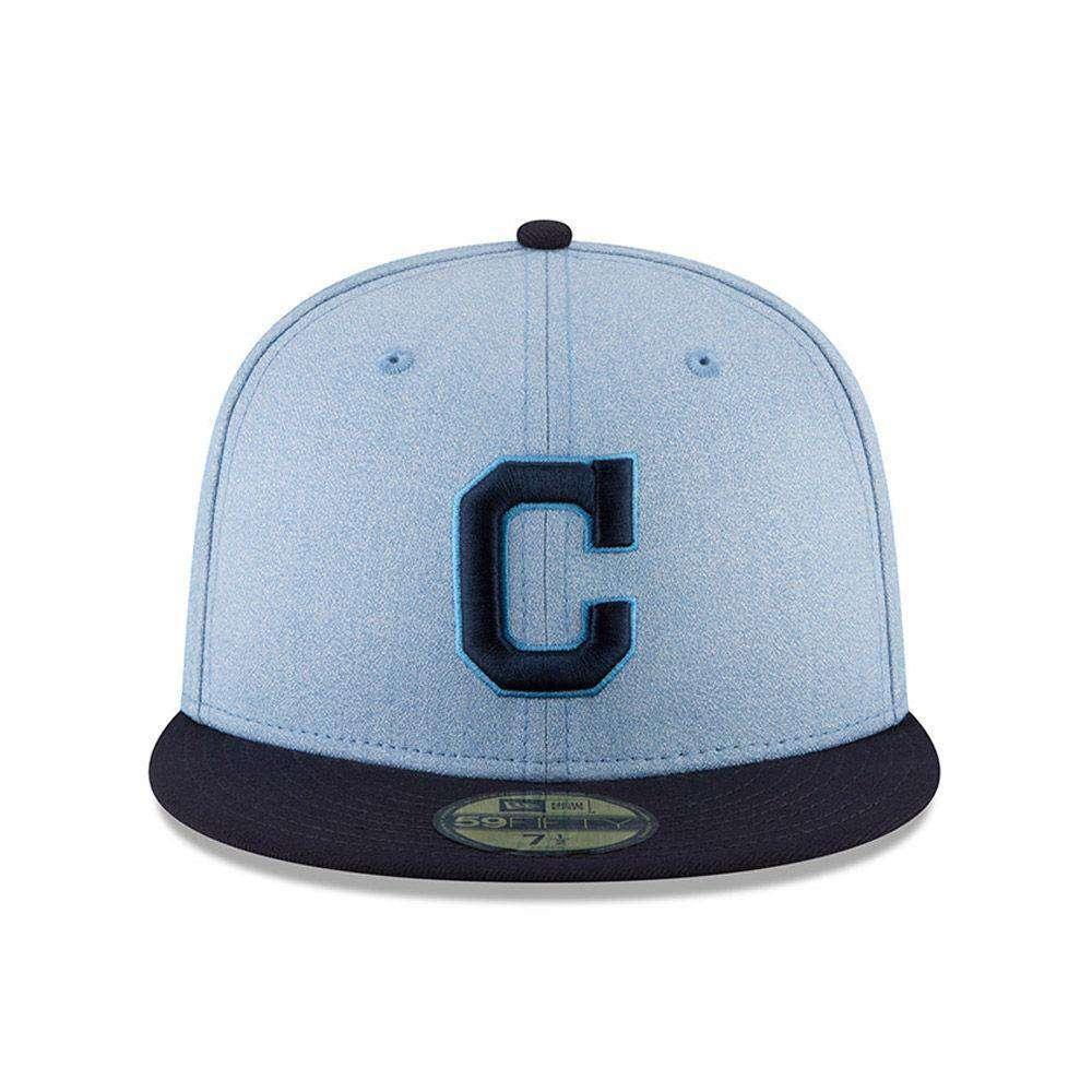 Cleveland Indians New Era MLB 2018 Fathers Day AC On-Field 59FIFTY Fitted Hat - Blue