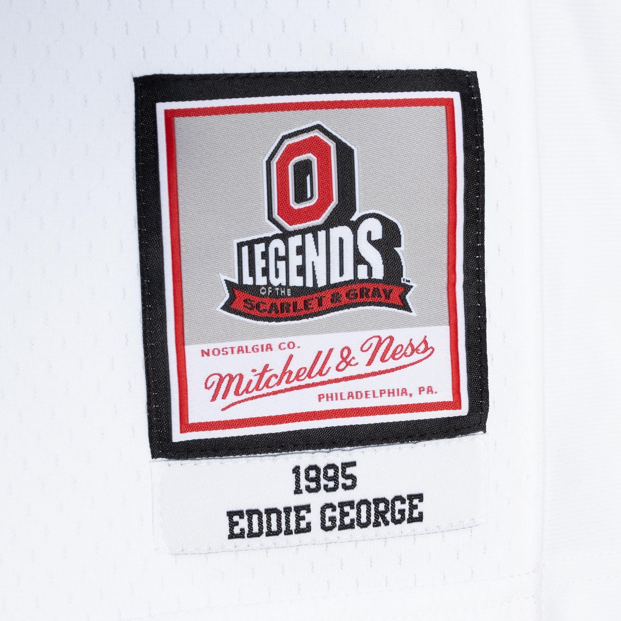 Mitchell And Ness Jerseys Eddie George Ohio State Buckeyes 95-96 Mitchell & Ness NCAA Legacy Jersey - White