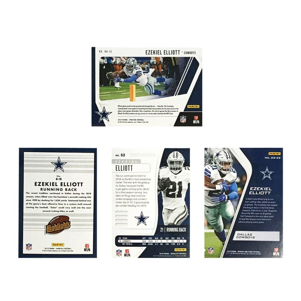 Panini Cards Elliot Ezekiel Dallas Cowboys Panini NFL 4 Insert/Parallel Card Set