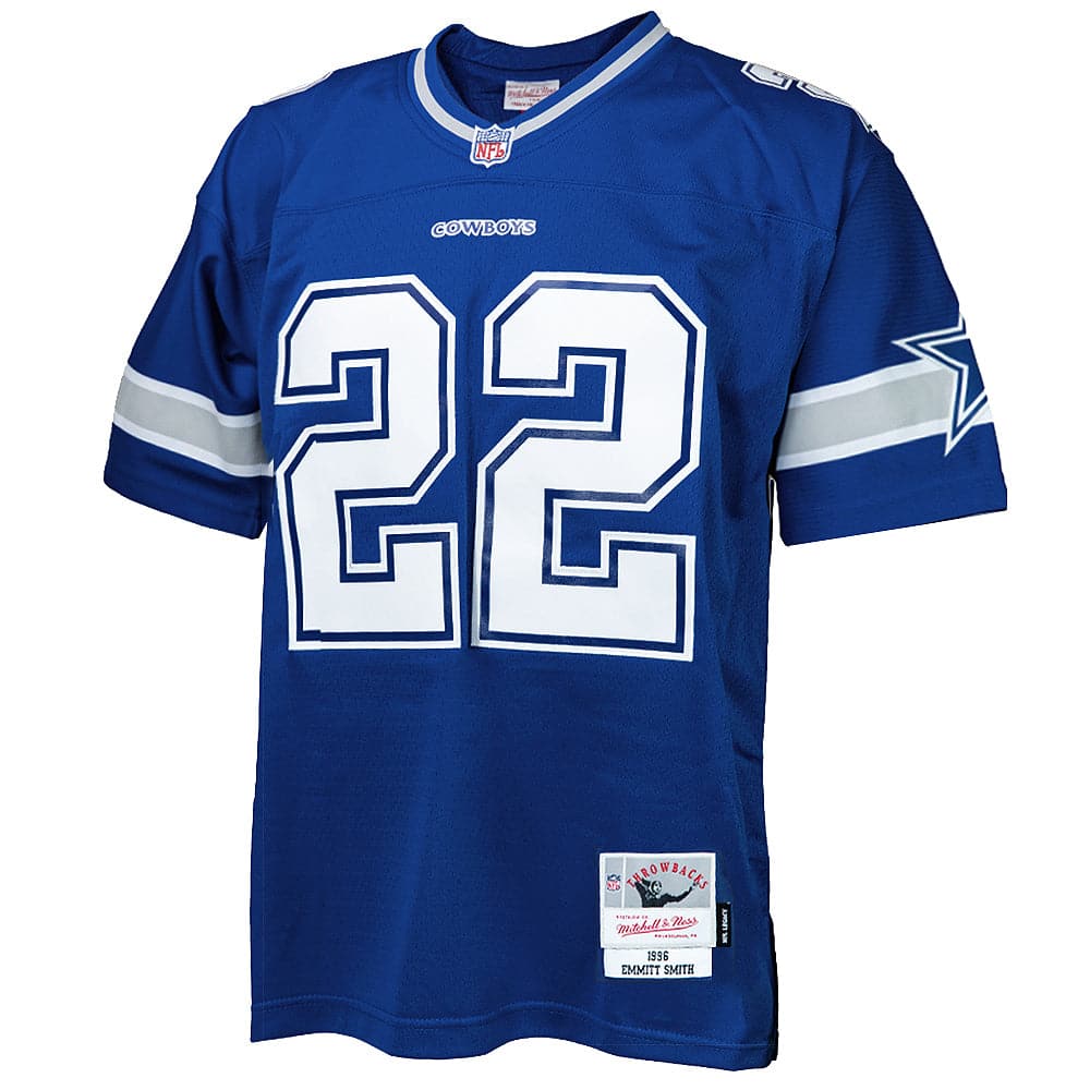 Mitchell And Ness Jerseys Emmitt Smith Dallas Cowboys 96-97 Mitchell & Ness NFL Throwback Legacy Jersey - Navy