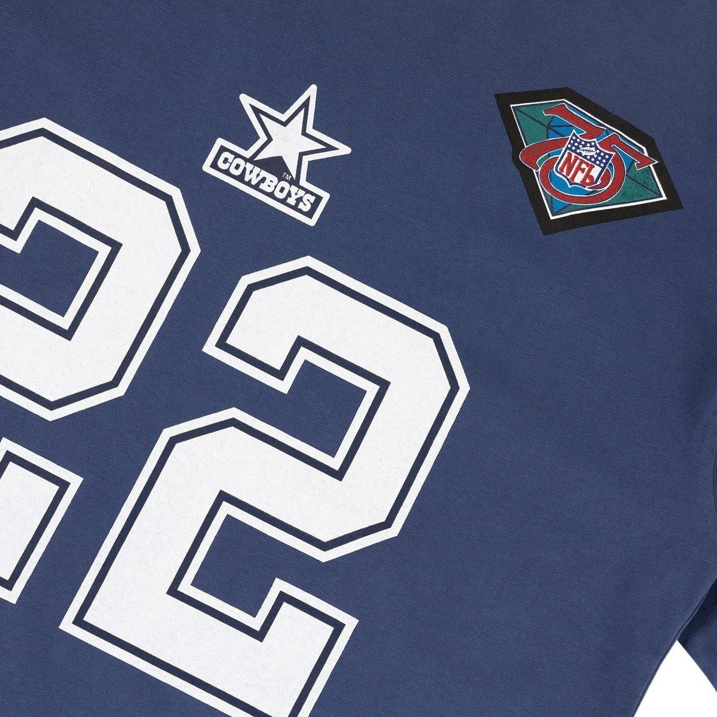 Mitchell And Ness T-Shirts Emmitt Smith Dallas Cowboys Mitchell & Ness NFL N&N Vintage T-Shirt - Vintage Blue