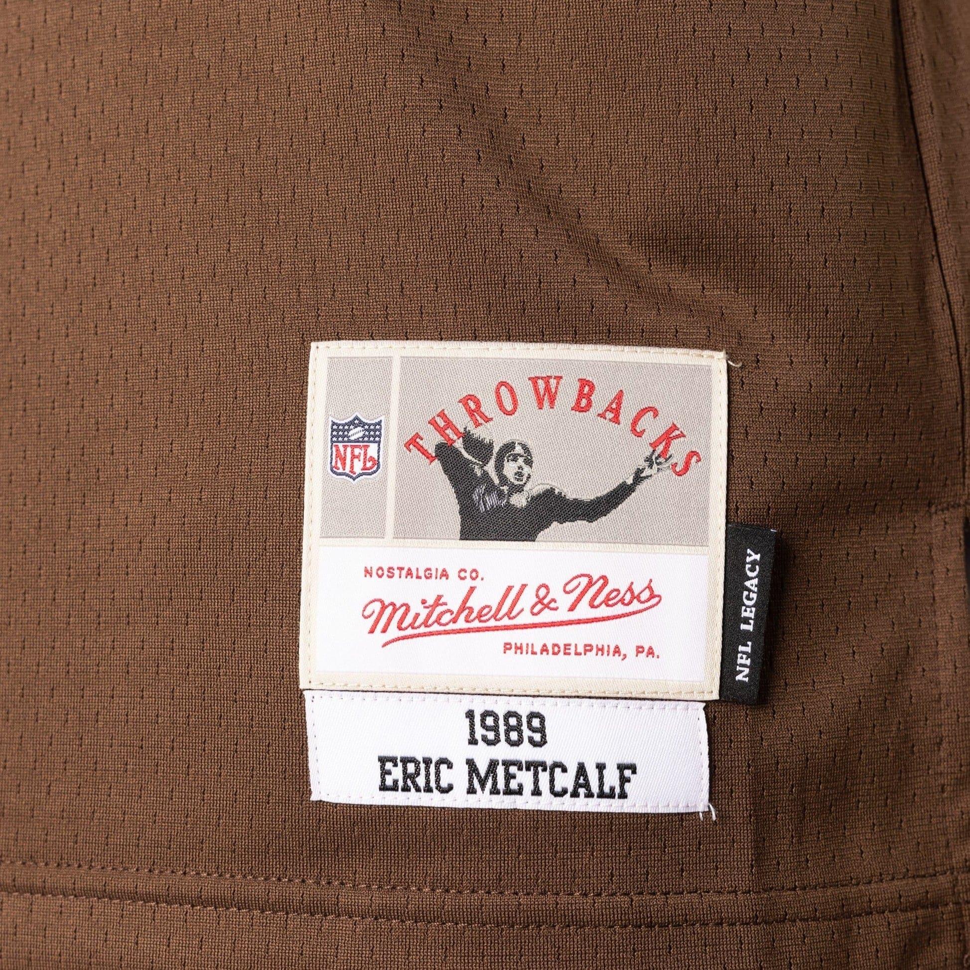 Mitchell And Ness Jerseys Eric Metcalf Cleveland Browns Mitchell & Ness NFL 1989 Legacy Jersey - Brown