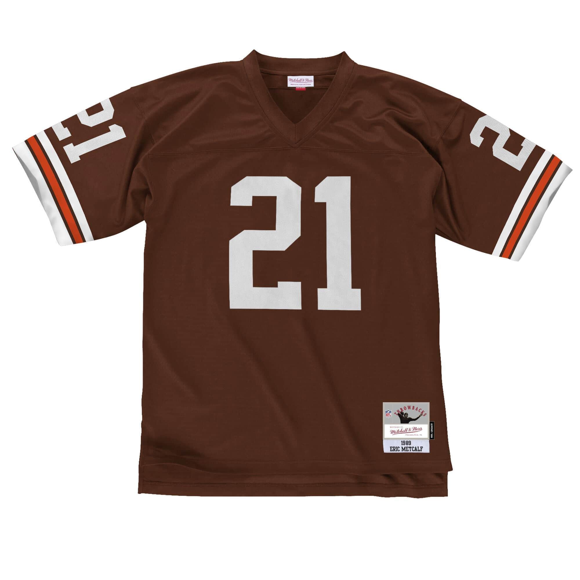Mitchell And Ness Jerseys Eric Metcalf Cleveland Browns Mitchell & Ness NFL 1989 Legacy Jersey - Brown