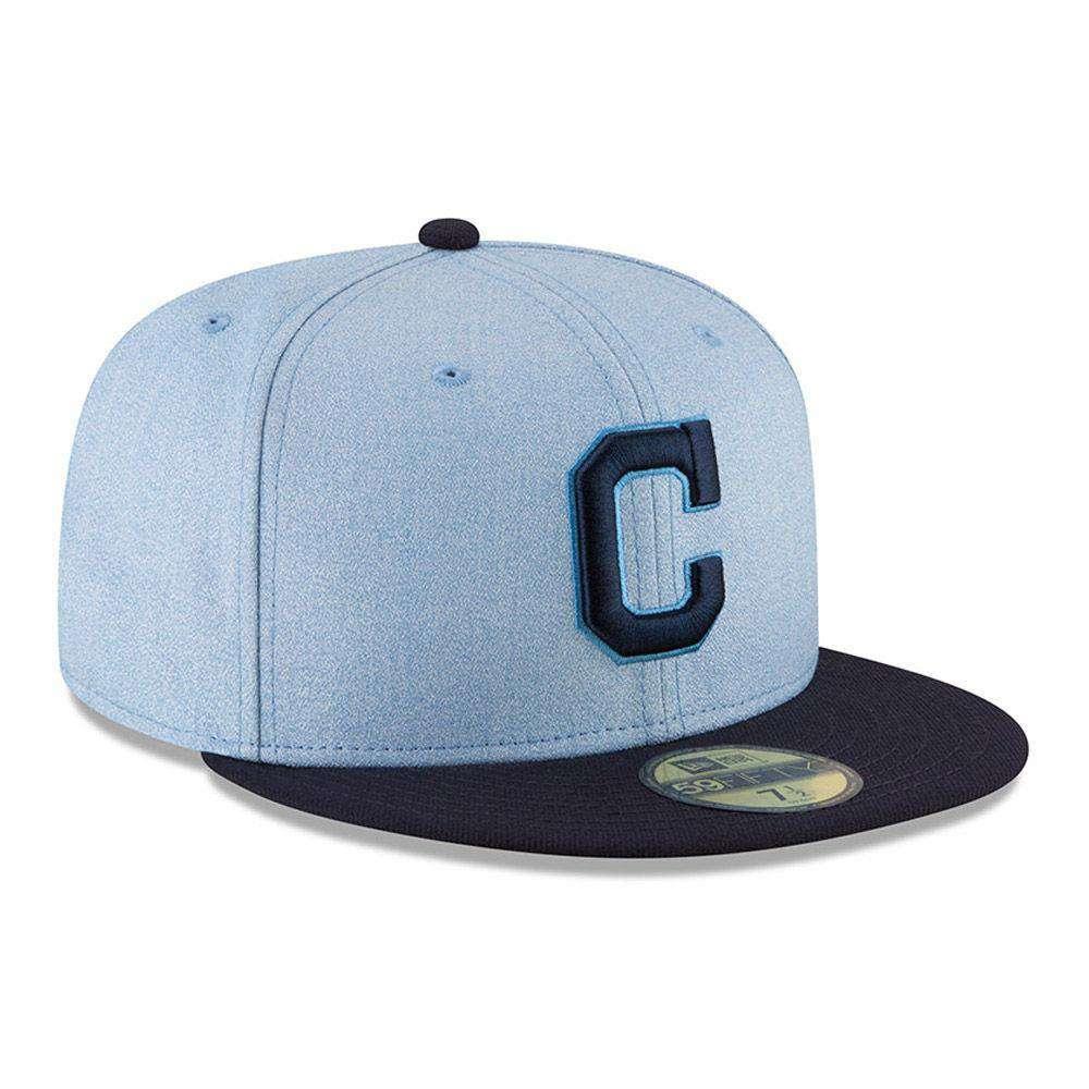 Cleveland Indians New Era MLB 2018 Fathers Day AC On-Field 59FIFTY Fitted Hat - Blue