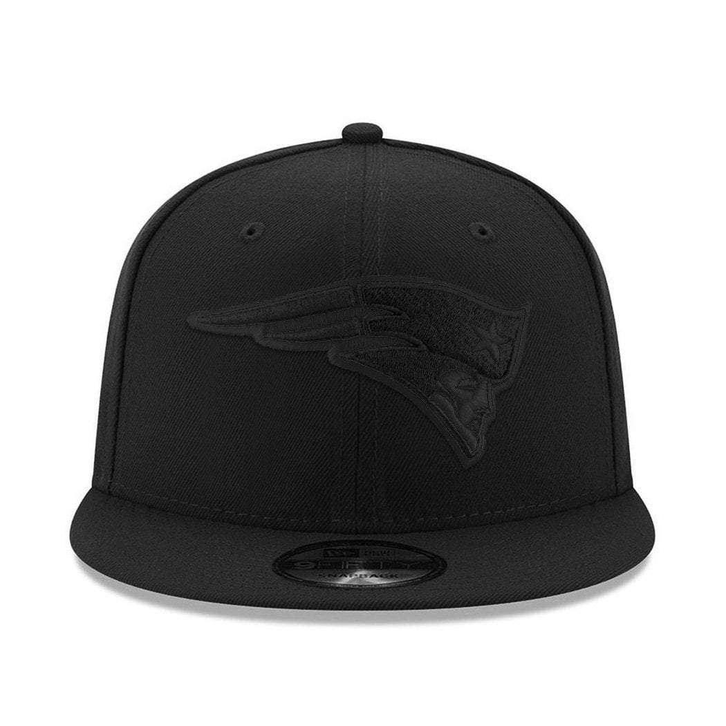 New England Patriots New Era NFL Black On Black 9FIFTY Snapback Hat
