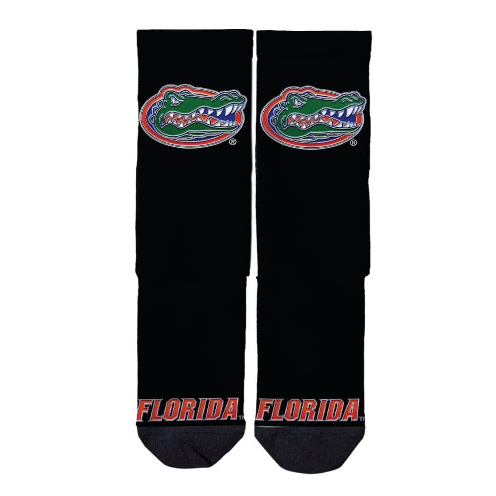 Strideline Socks M/L (8-12 US) Florida Gators Strideline NCAA Team Chrome Classic Crew Socks - Black