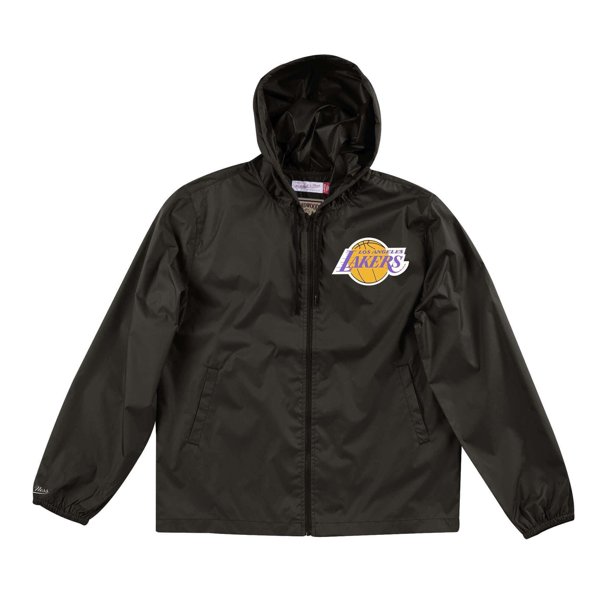 Los Angeles Lakers Mitchell & Ness NBA Team Captain Windbreaker Jacket - Black
