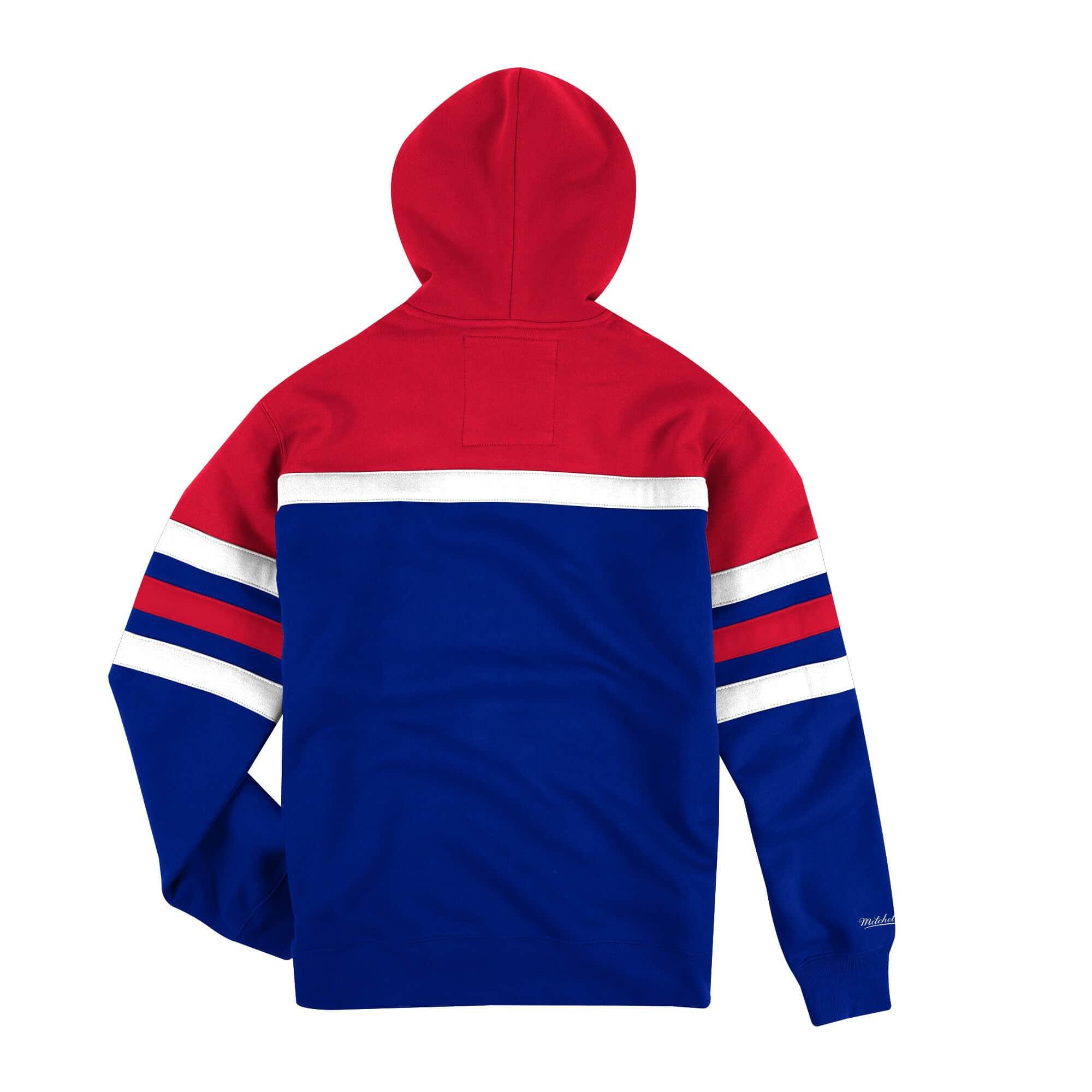 Philadelphia 76ers Mitchell & Ness NBA Head Coach Hoodie Jumper - Blue