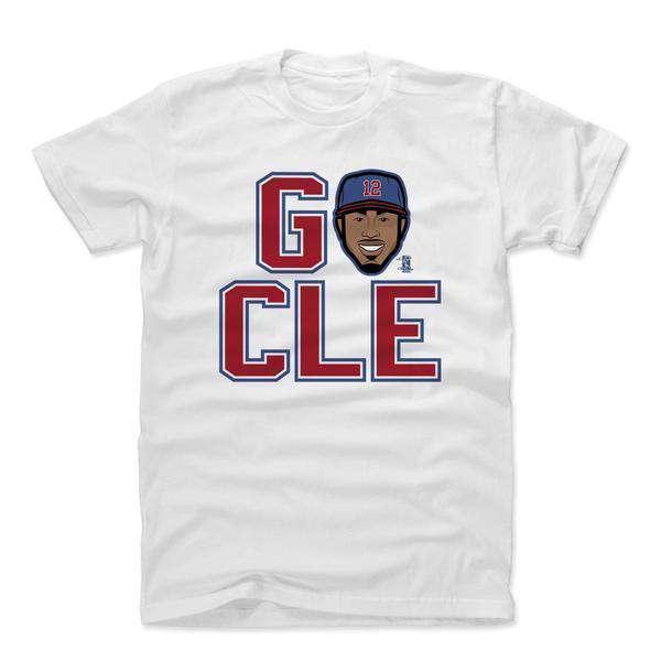 500 Level T-Shirts Francisco Lindor Cleveland Indians 500 Level MLB GO CLE T-Shirt - White